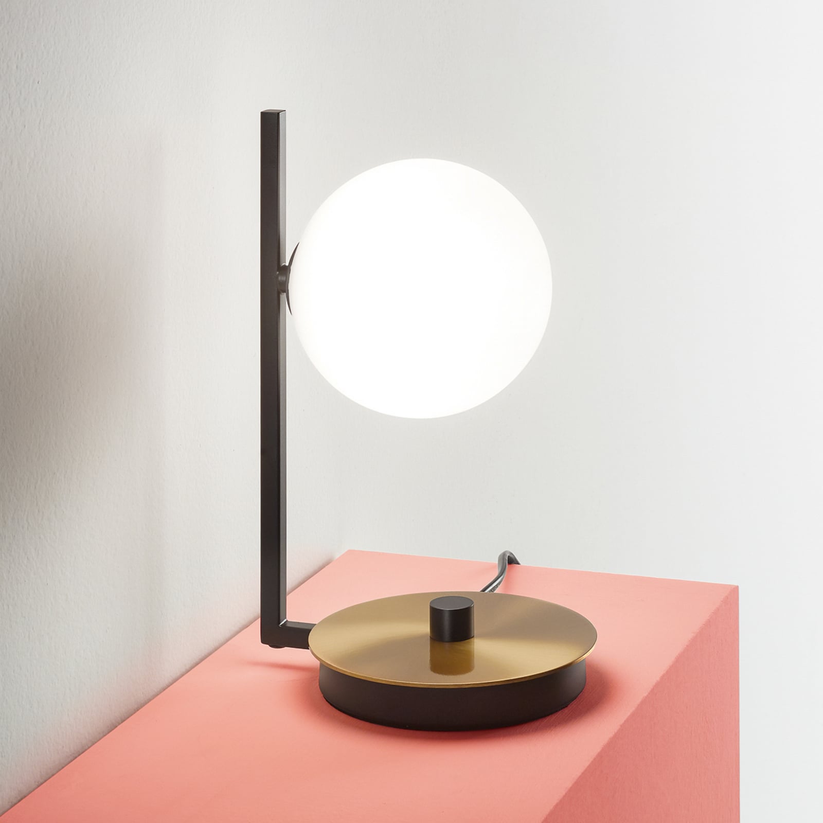 Ideal Lux Tischlampe Birds schwarz/messing Höhe 26 cm Metall