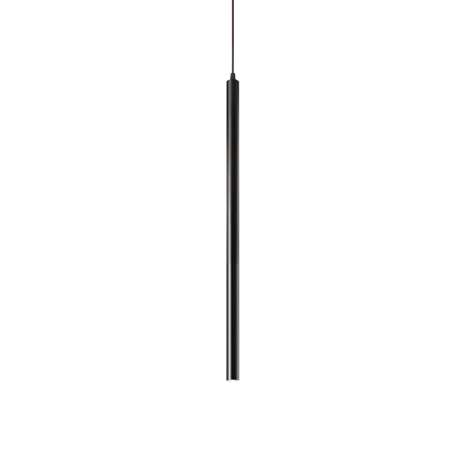 Ideallux Ideal Lux Ultratenká závěsná LED lampa Ø 3 cm černá