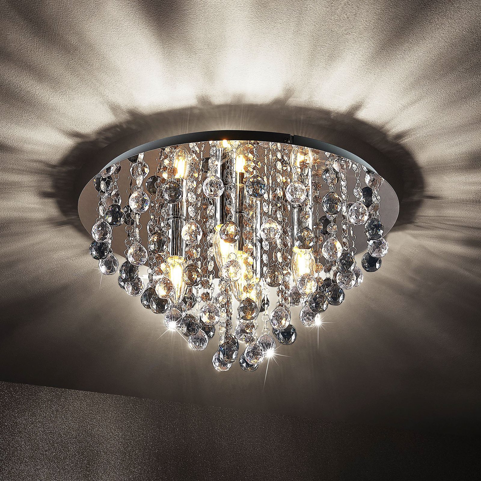 hile lighting ku300074 modern chandelier crystal ball fixture pendant ceiling