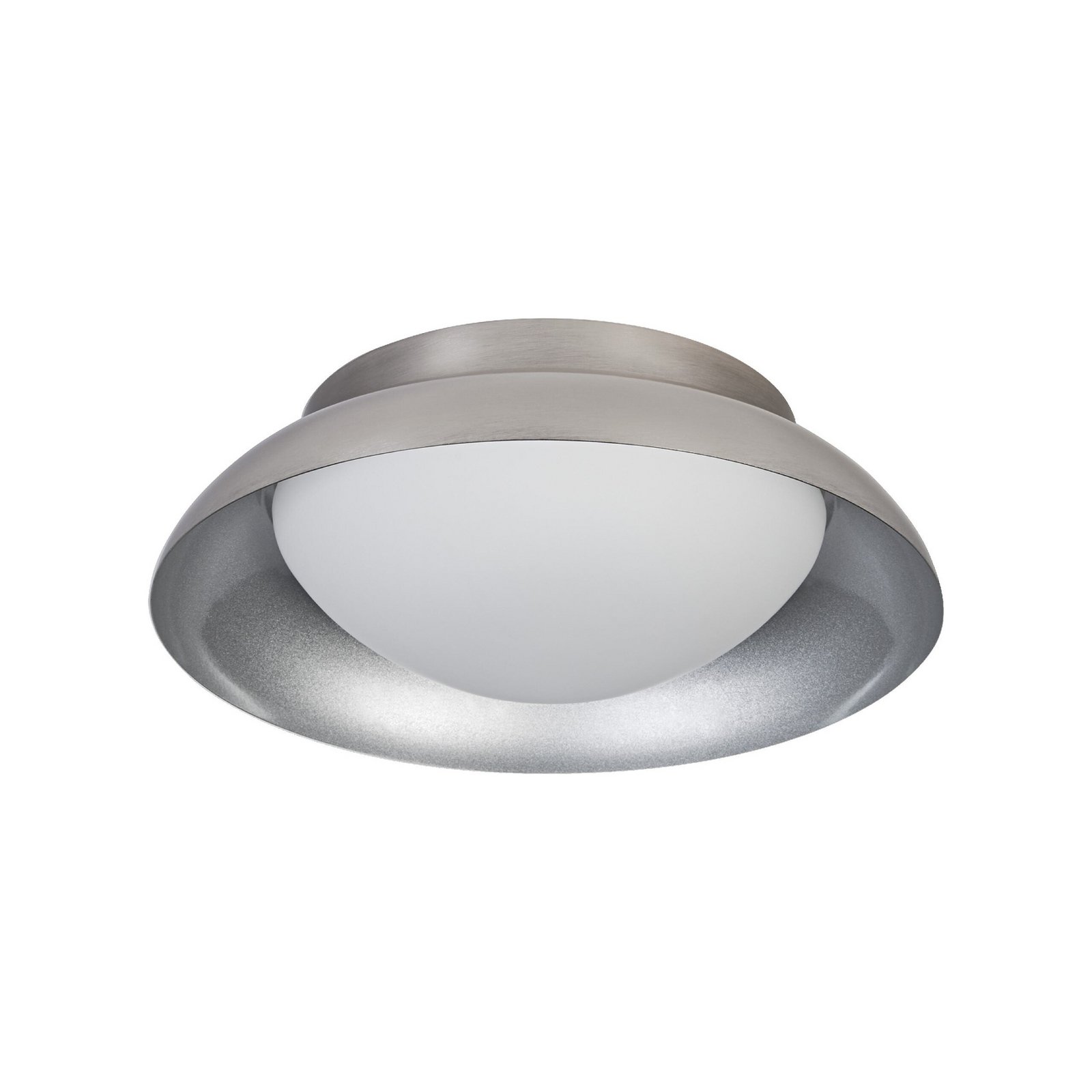 Stropní světlo OSRAM ORBIS Milan, nikl, Ø 31 cm kov/sklo