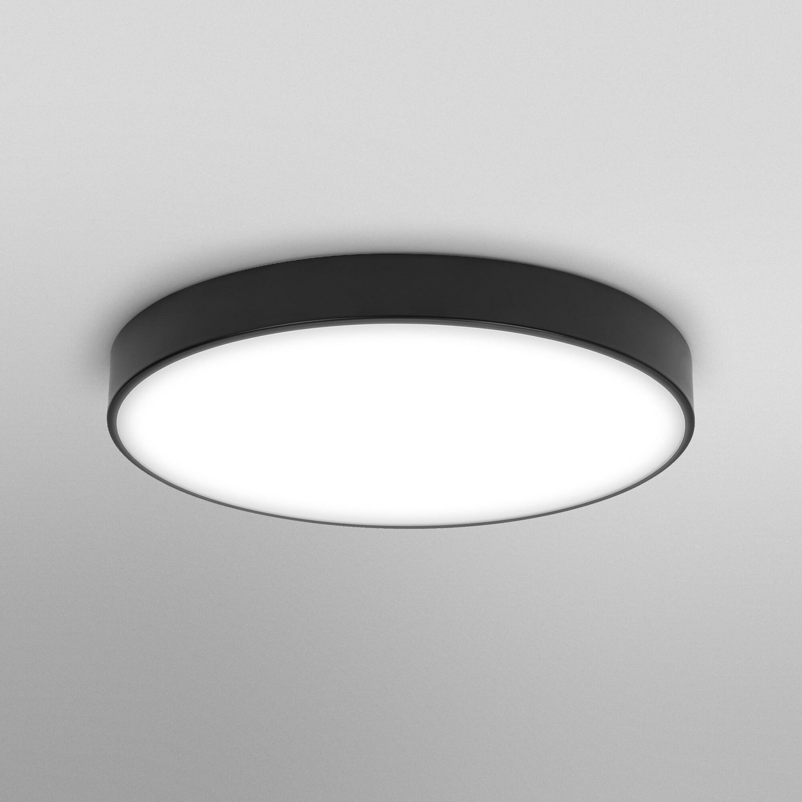 OSRAM LED-Deckenlampe ORBIS SLIM MOIA schwarz Ø 48 cm Metall