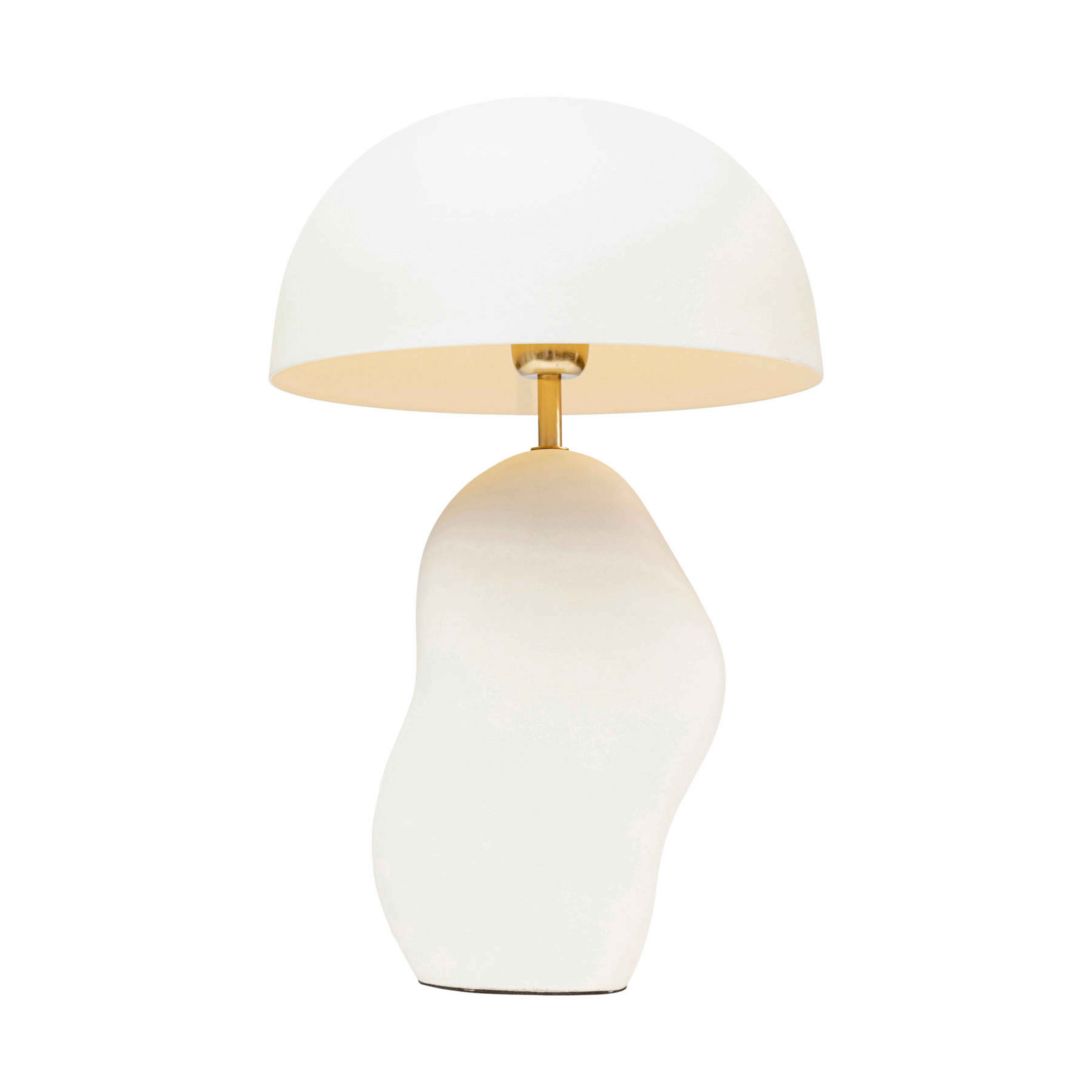 KARE Lampada da tavolo Nube, bianco, acciaio smaltato, altezza 48 cm