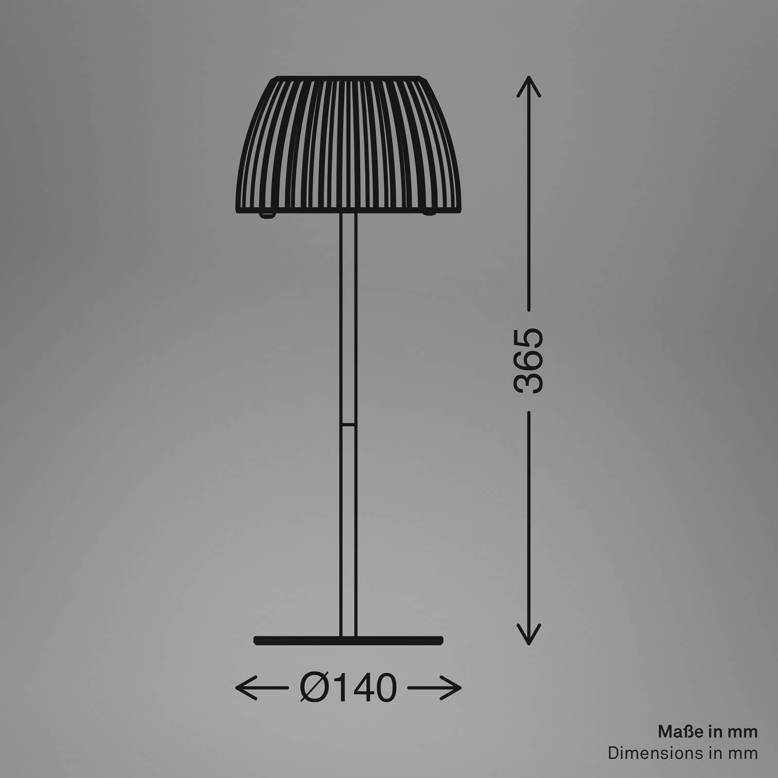 LED-Tischlampe Loca, braun, Höhe 36 cm, Metall/Kunststoff günstig online kaufen