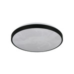 LED-laelamp Fena, mattmust, Ø 38 cm, metall, IP44