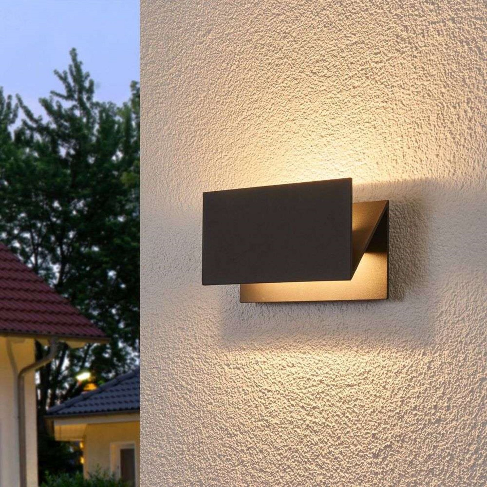 Meja Outdoor Wall Lamp IP54 Graphite - Lucande