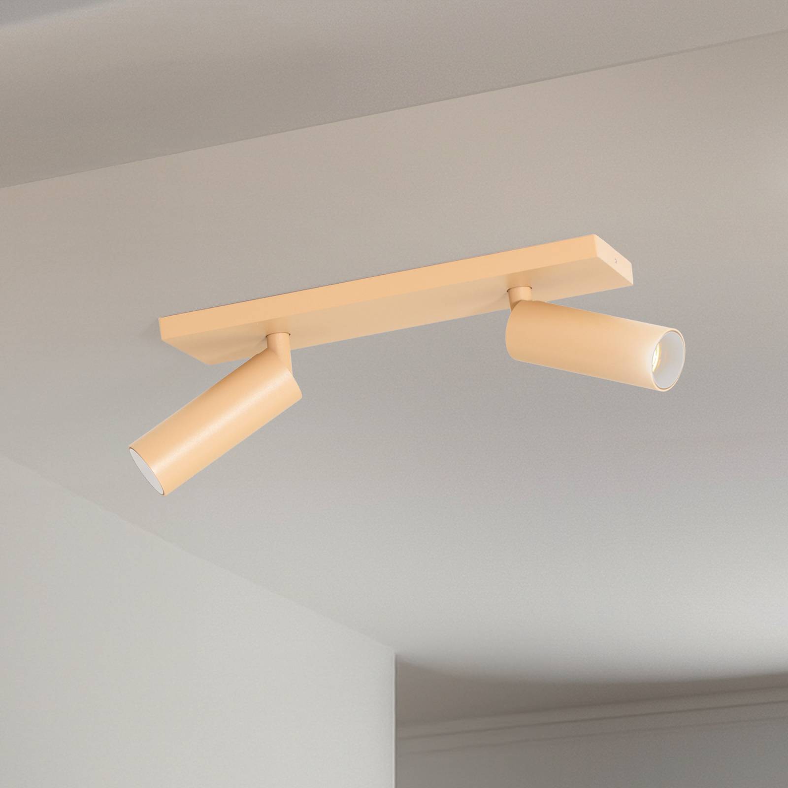 Arcchio Deckenstrahler Brinja Slim, braun, 2-flg., GU10 MR11 günstig online kaufen