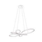 Suspension LED Fly, blanc mat, 4 000 K, 83 cm x 45 cm