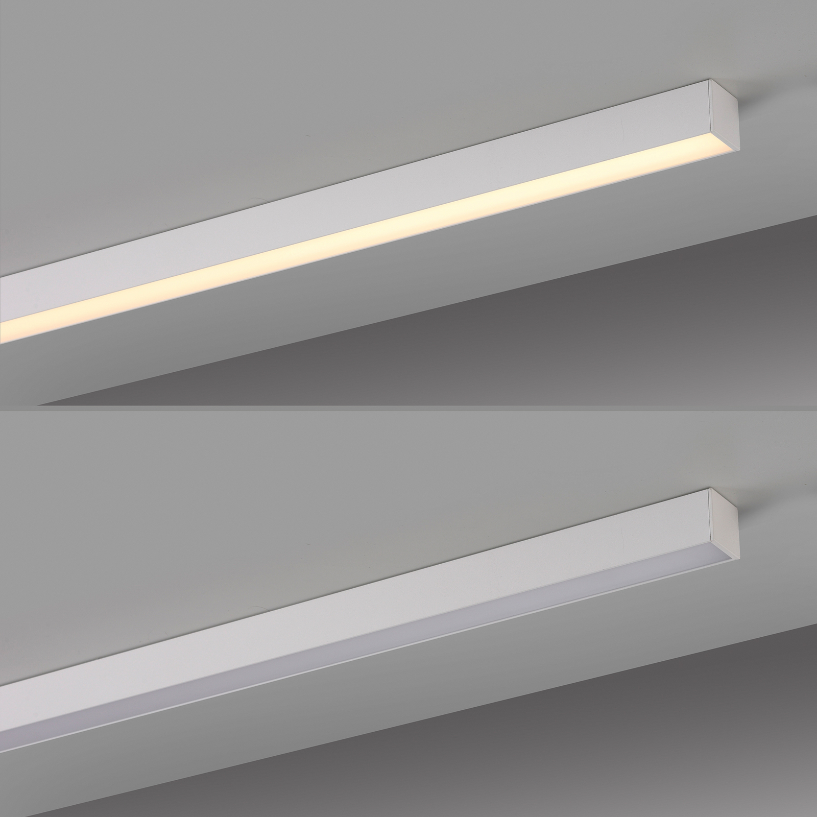 Lampa sufitowa LED PURE Lines, biała, 110 cm, CCT, pilot zdalnego sterowania