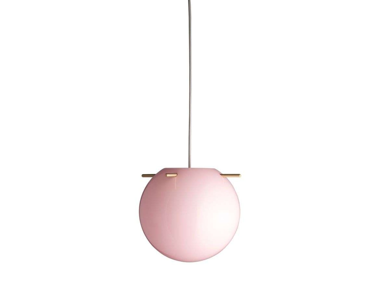 Koi Závěsná Lampa Ø32 Opal Rose/Brass - Frandsen