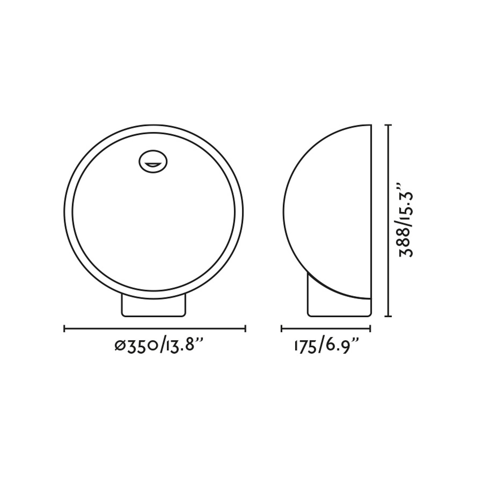 Gaia LED svetilka za podstavek, siva, beton, višina 38,8 cm