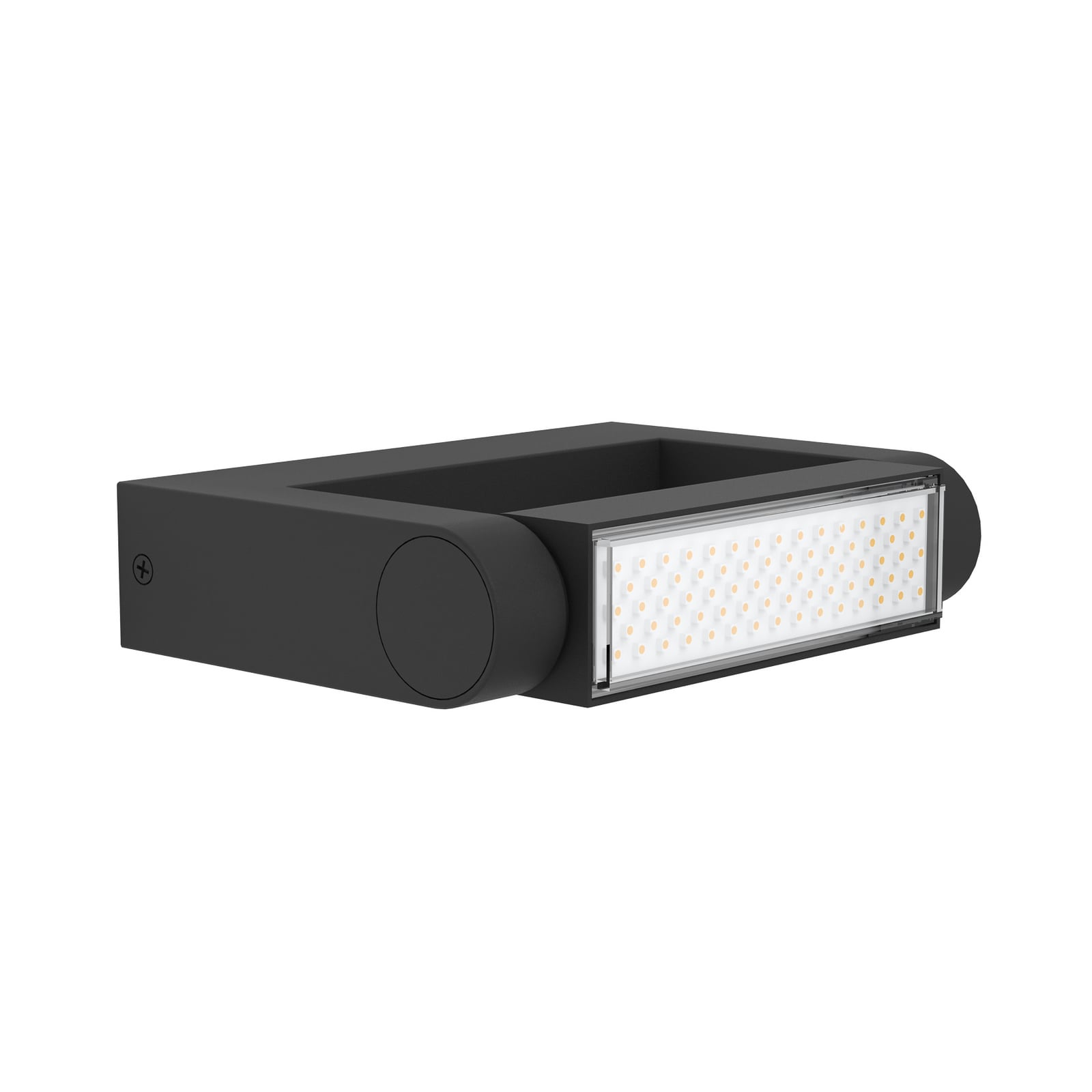 LED-Außenwandlampe Brianza, schwarz, Breite 20 cm, Metall