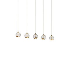 Hayley 5 Line Pendelleuchte Clear/Gold - Lucande