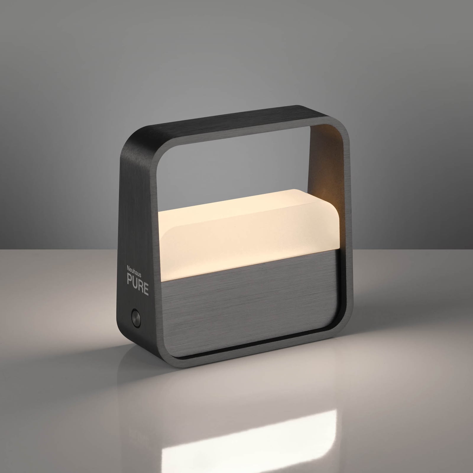Lampe à poser LED rechargeable Go, grise, en aluminium - PURE Lampe à poser LED rechargeable Go, grise, en aluminium - PURE