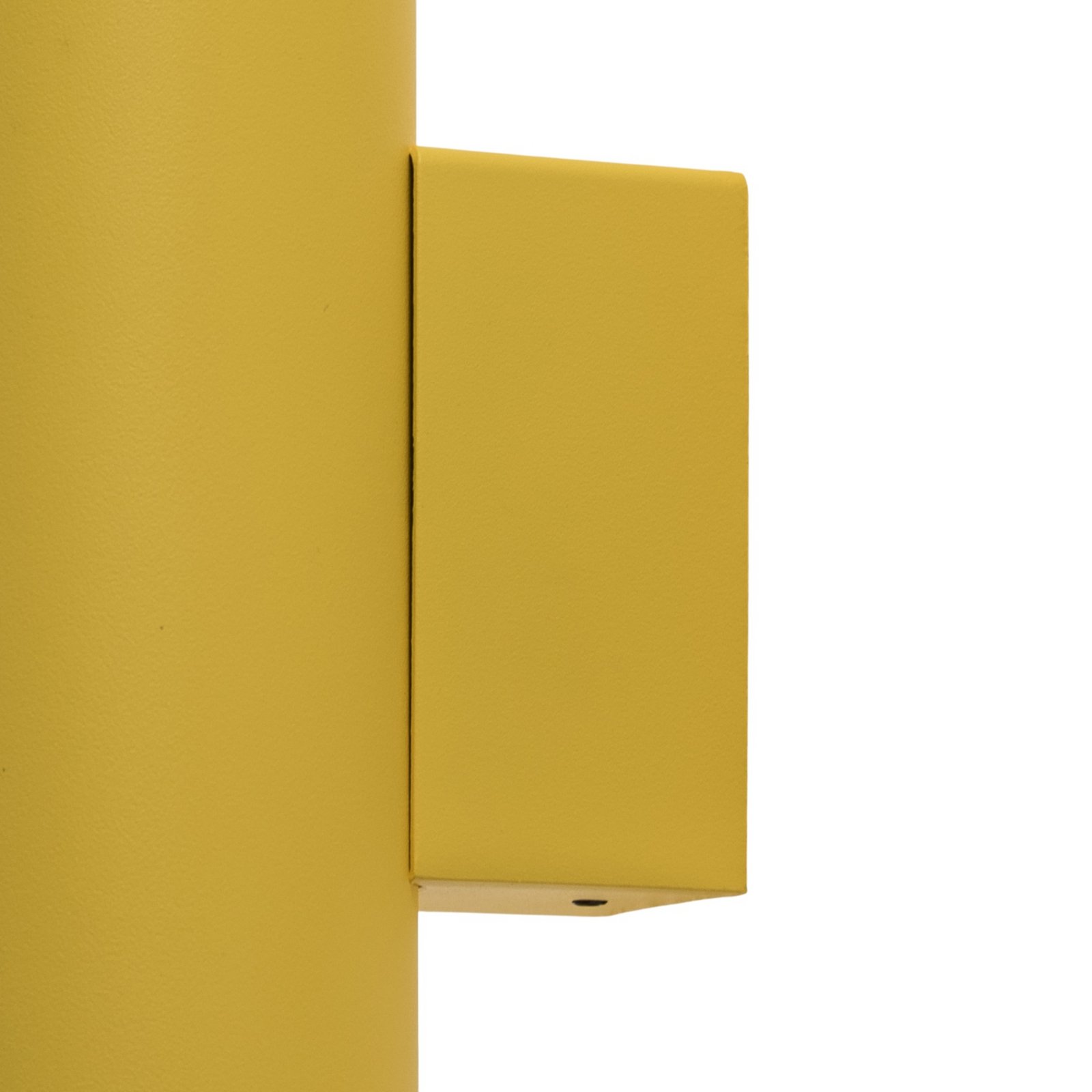 Φωτιστικό τοίχου Cerro, κίτρινο, ατσάλι, Ø 6 cm, πάνω/κάτω