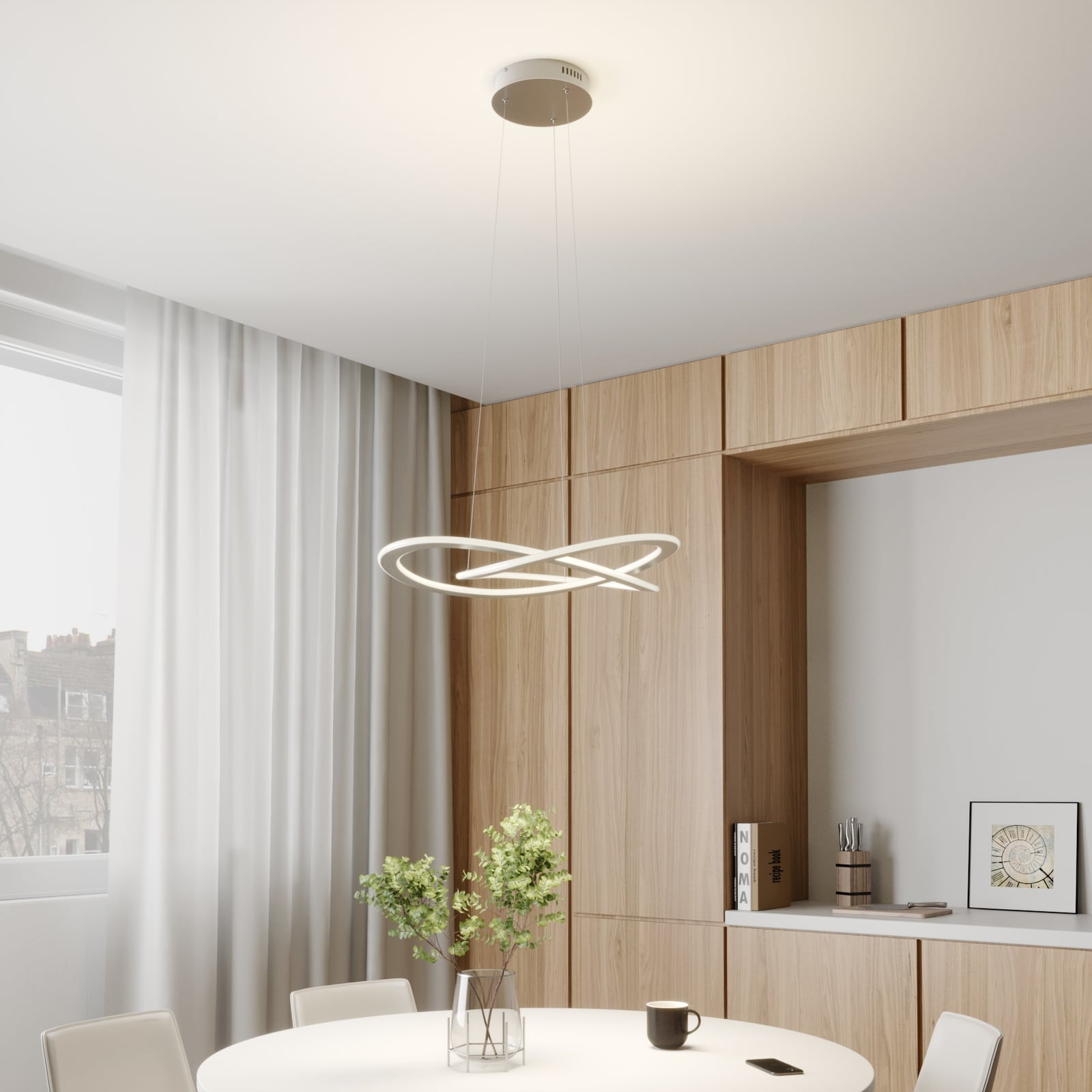 UDGÅET - Shona LED Visilica Satin nikal - Lucande