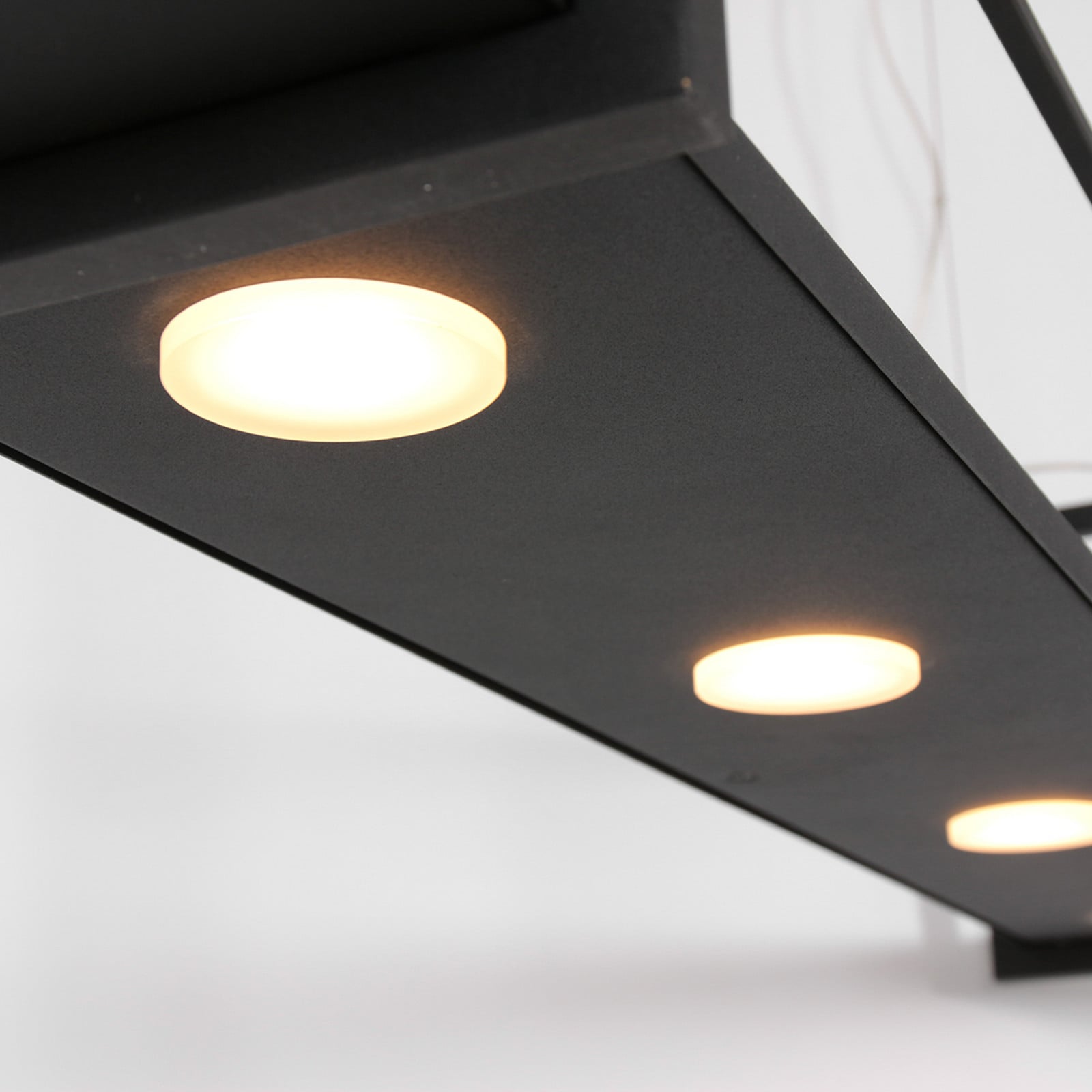 Steinhauer Tor lampă suspendată LED 6 becuri negru - Camera de zi / sufragerie - modern - Metal