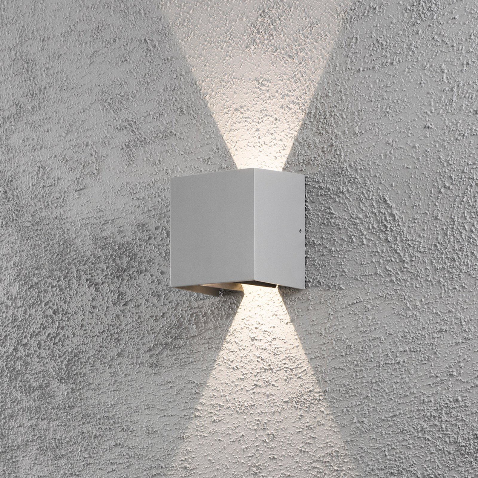 Aplique LED para exterior Cremona 13 cm gris