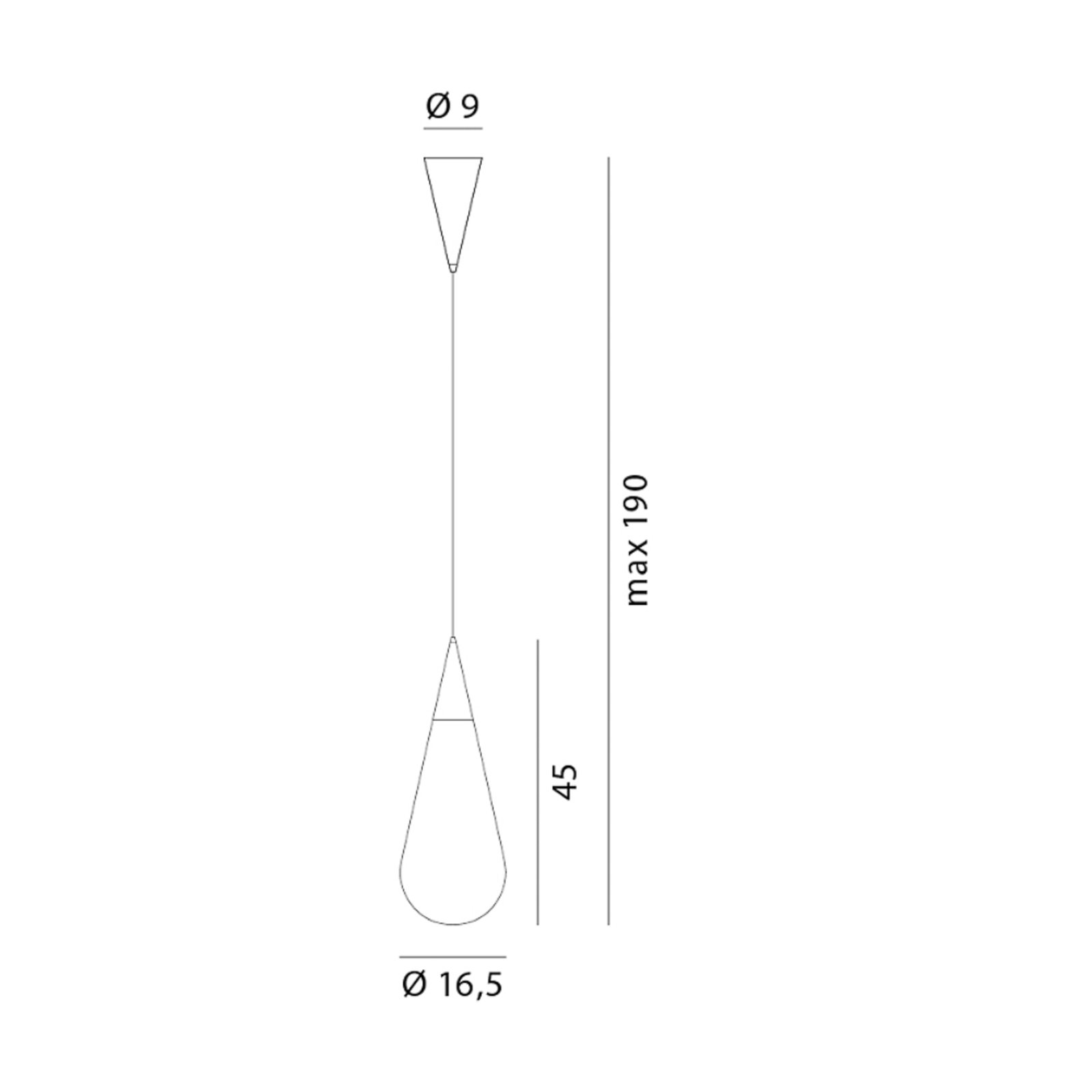 Goccia H2 Hanglamp - Rotaliana