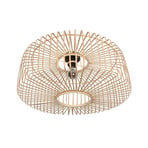 Bloeba ceiling light, Ø 60 cm, wood, natural, E27