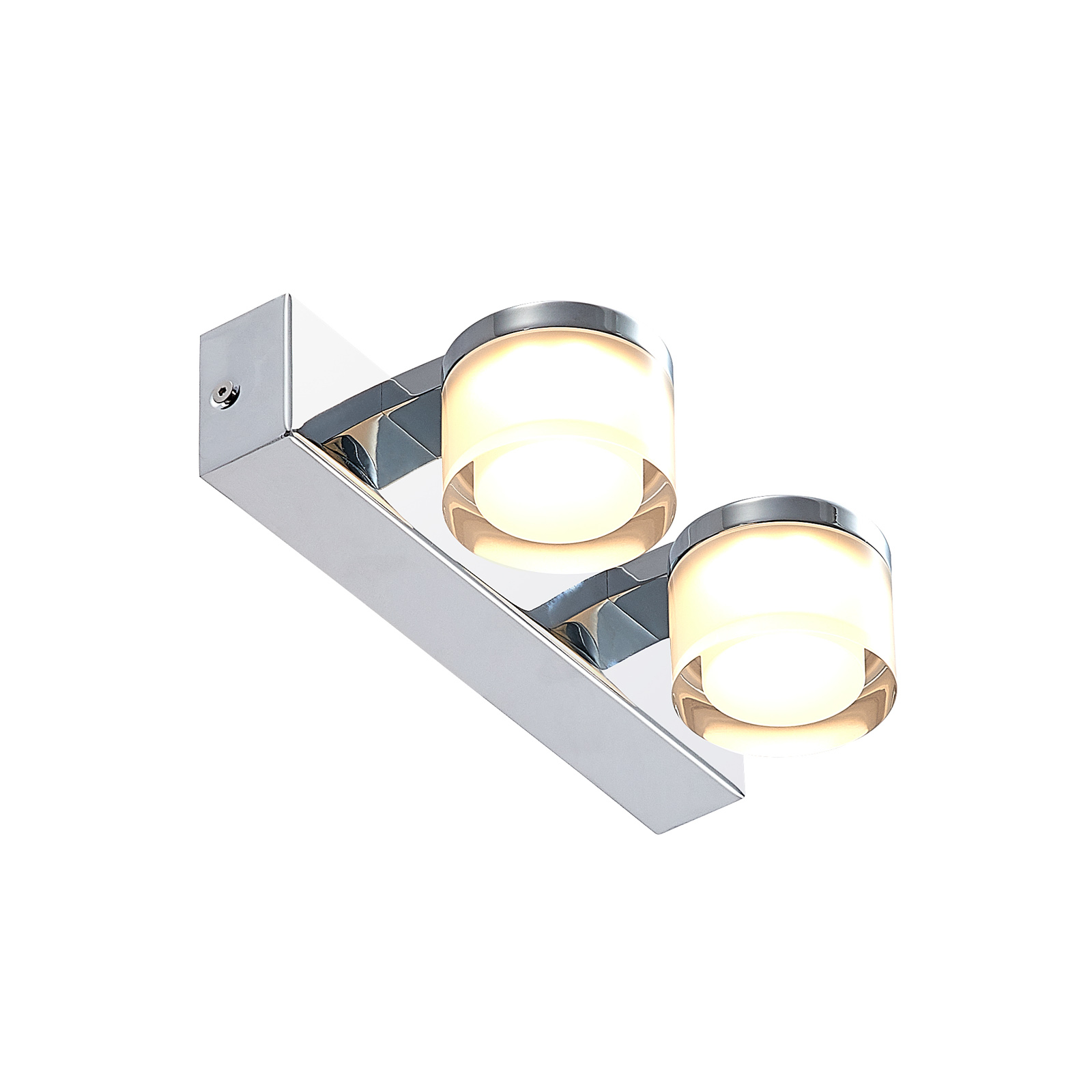 Arcchio Kejan LED wandlamp, IP44, 2-lamps breed