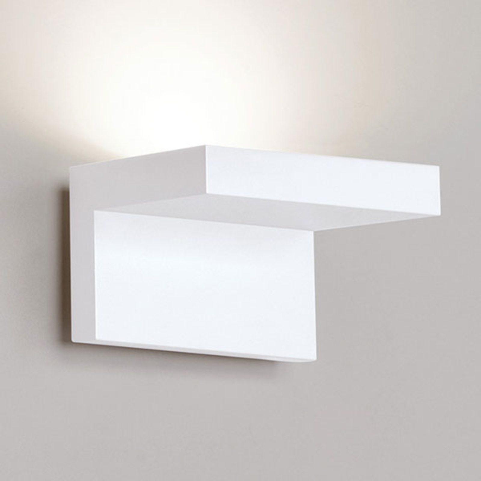 Rotaliana White Step LED wall light, 12 cm, for Living / Dining Room, aluminium, 18 W, energy efficiency: A+, W: 12 cm, H: 7.5 cm