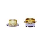 Kiosk Suport pentru Lumânări 2 pcs. Amber/Purple - Hübsch