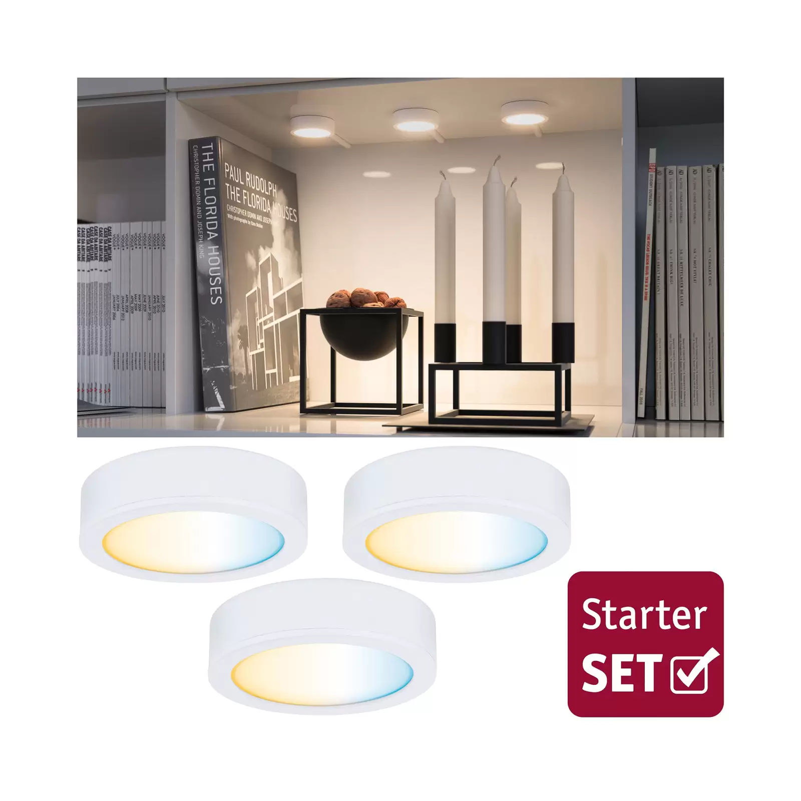 Lumières de meubles Paulmann Trigo Eclairage sous meuble LED pour