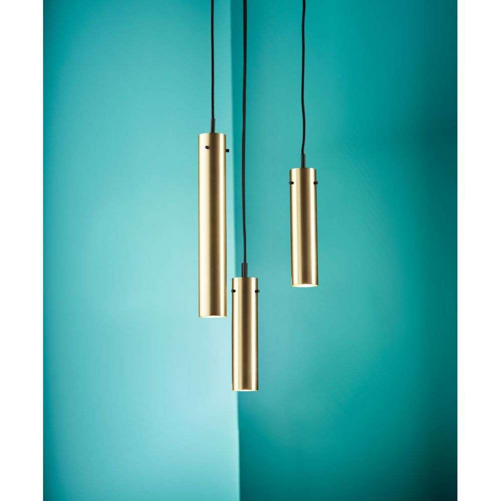 FM 2014 Lampada a Sospensione Ø5,5xH36 Solid Glossy Brass - Frandsen