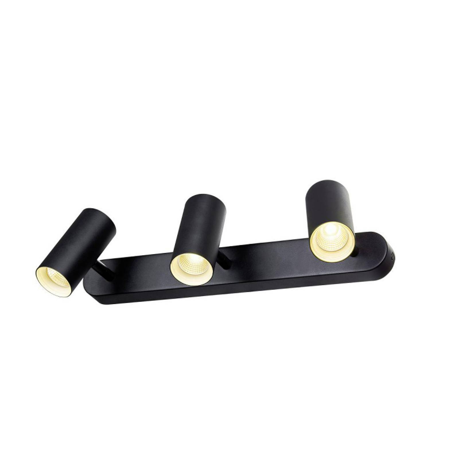 SLV reflektor sufitowy LED Noblo, czarny, ściemniany do ciepłego światła, 40 cm