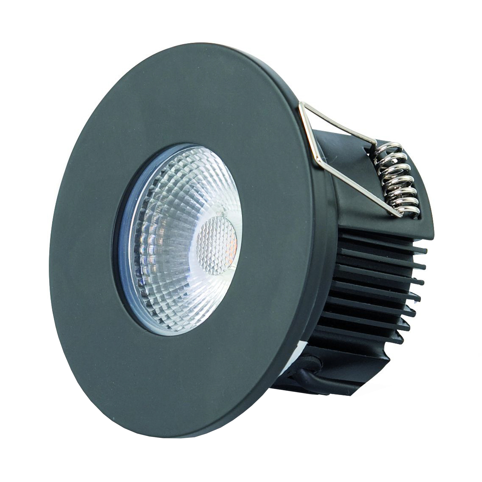 DOTLUX MULTIsun LED indbygningslampe, rund, sort