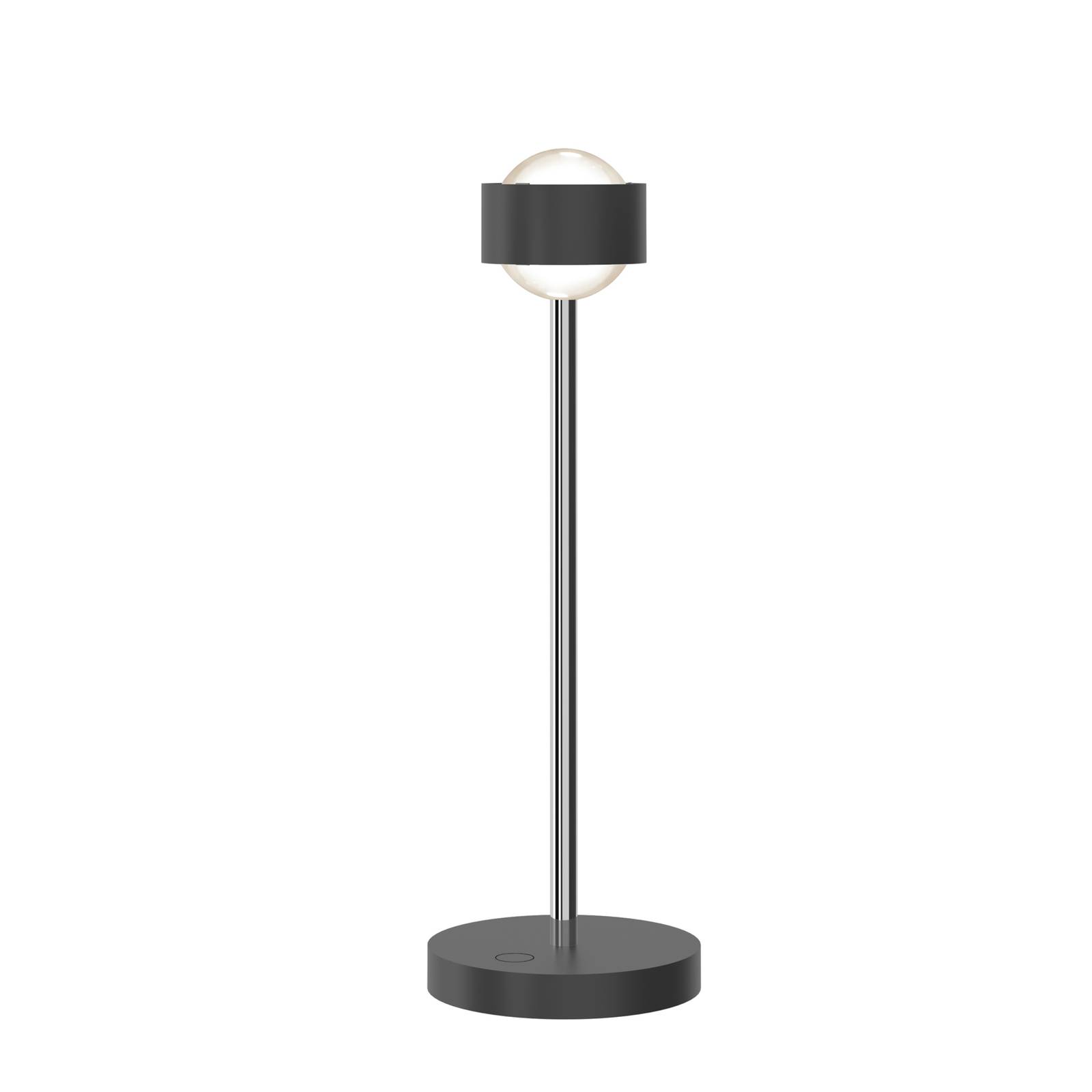 Puk! 80 Eye Table LED mates anthracite/chromé