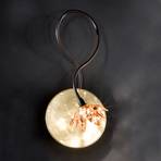 Fiorella wall light, one-bulb, amber