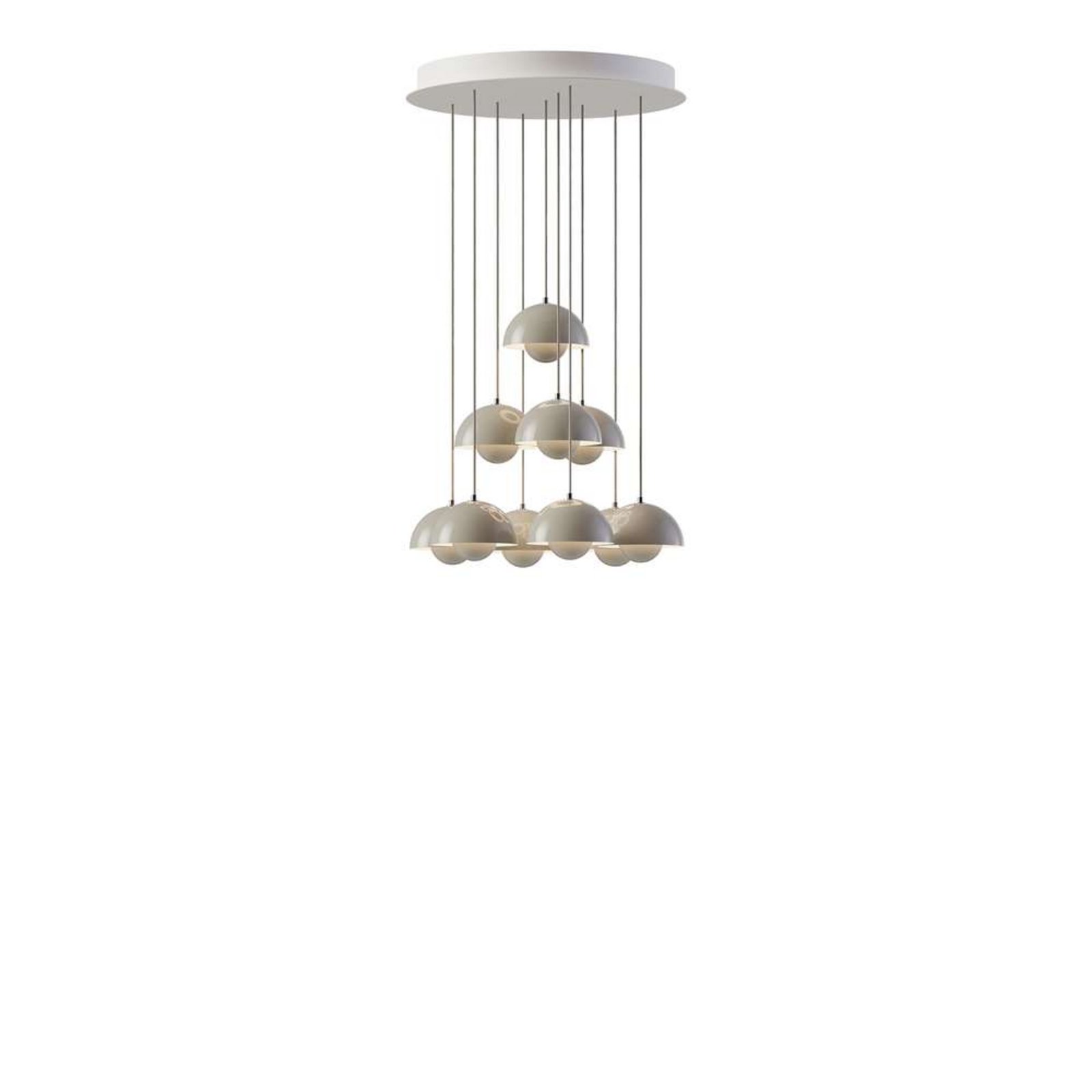 Flowerpot VP10 Lampadario Ø53 Grey Beige - &Tradition