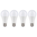 LED bulb E27 12 W 2,700 K opal, 4-pack