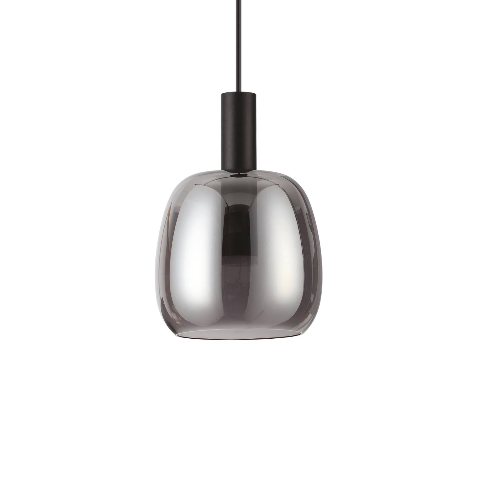 Ideallux Ideal Lux Coco pendellampa svart-rök Ø 15 cm