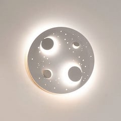 Knikerboker Buchi LED-væglampe Ø 40 cm, hvid