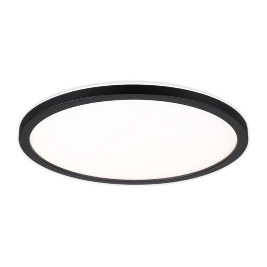 Painel LED Atria Shine preto, Ø 29 cm, 3000 K, ligar/desligar - Paulmann