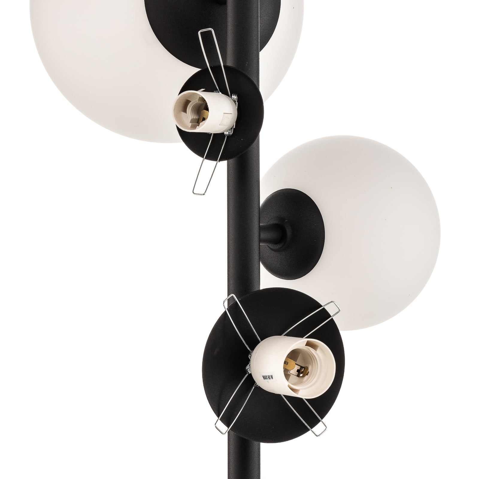 Lampa stojąca Dione, czarna, 4-punktowa – ALDEX