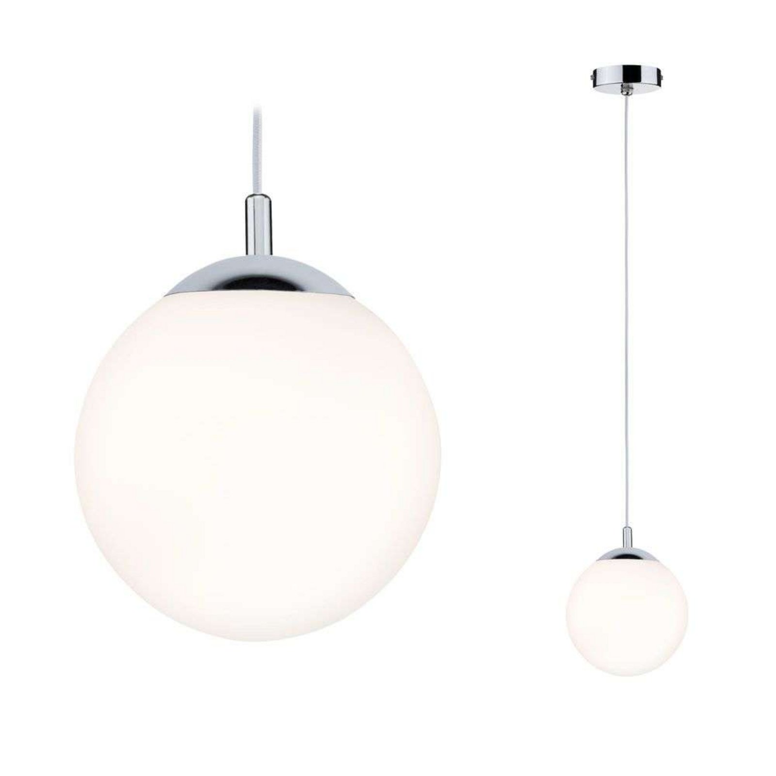 Globe Lampada a Sospensione IP44 Satin/Cromo - Paulmann