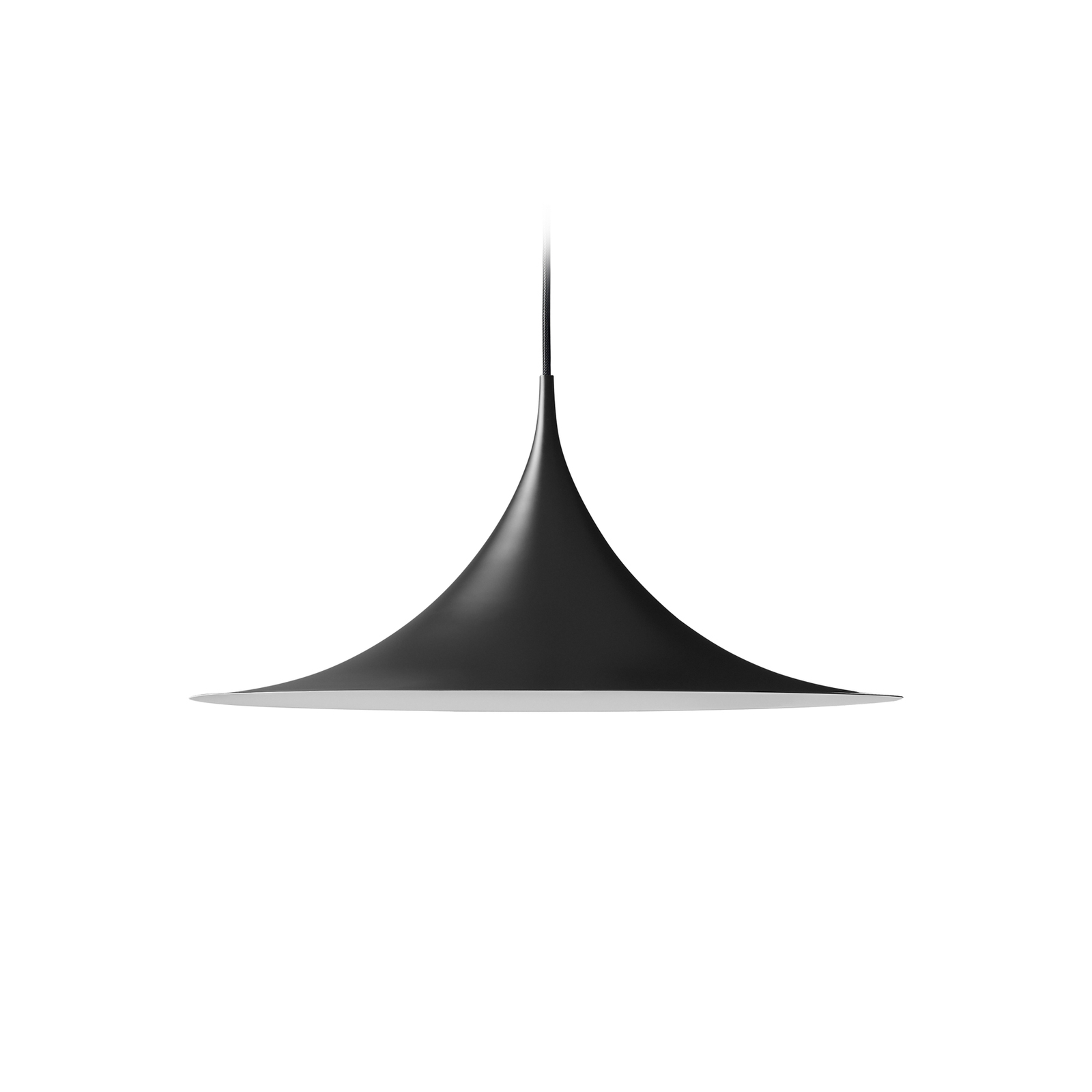 GUBI Semi pendellampa, Ø 90 cm, svart