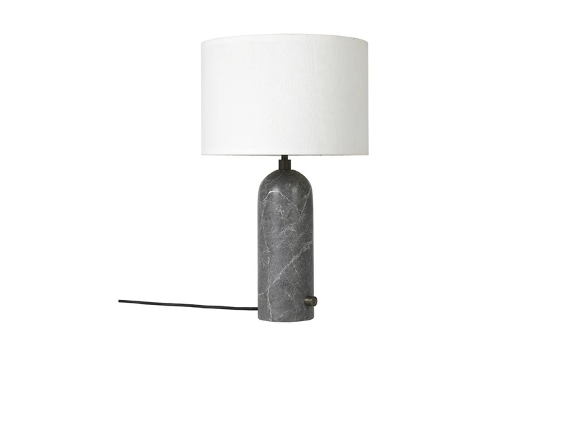 GUBI - Gravity Tafellamp Small Grijs Marmer/Wit