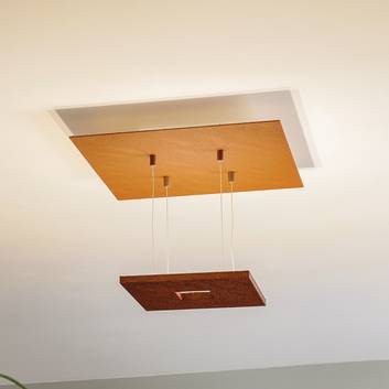 Escale Zen - rust-coloured LED ceiling lamp