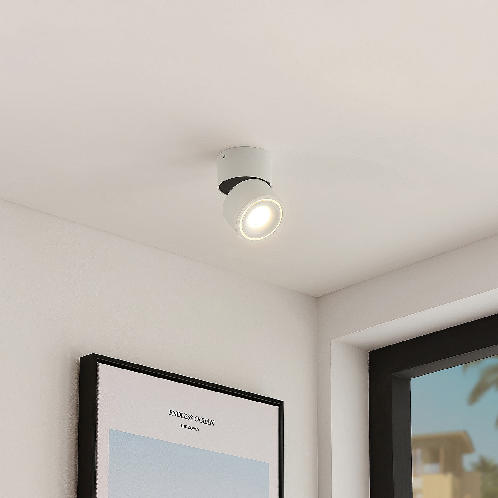 Arcchio Rotari LED-takspot, 1 lyskilde, hvit