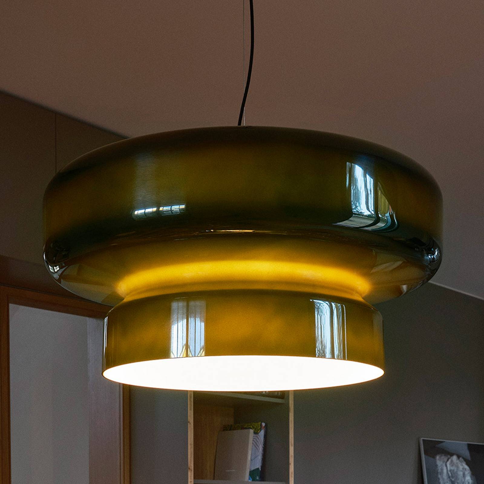 MARSET Bohemia LED-hængelampe Triac grøn