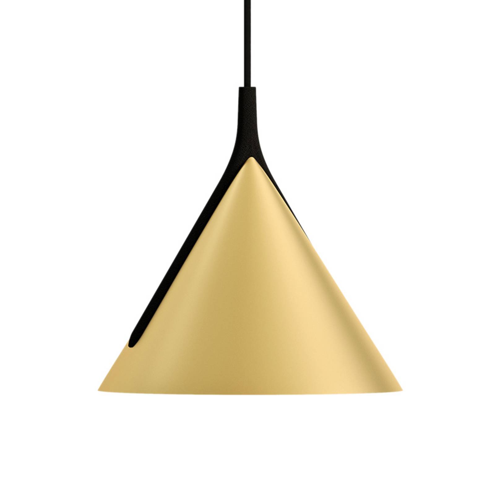 Axolight Jewel Mono suspension noir/doré 2700K 38°