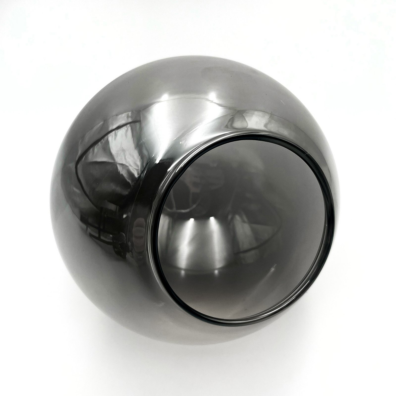 Deckenleuchte Malena, Ø 19 cm, rauchgrau, Glas/Metall 3-flg.