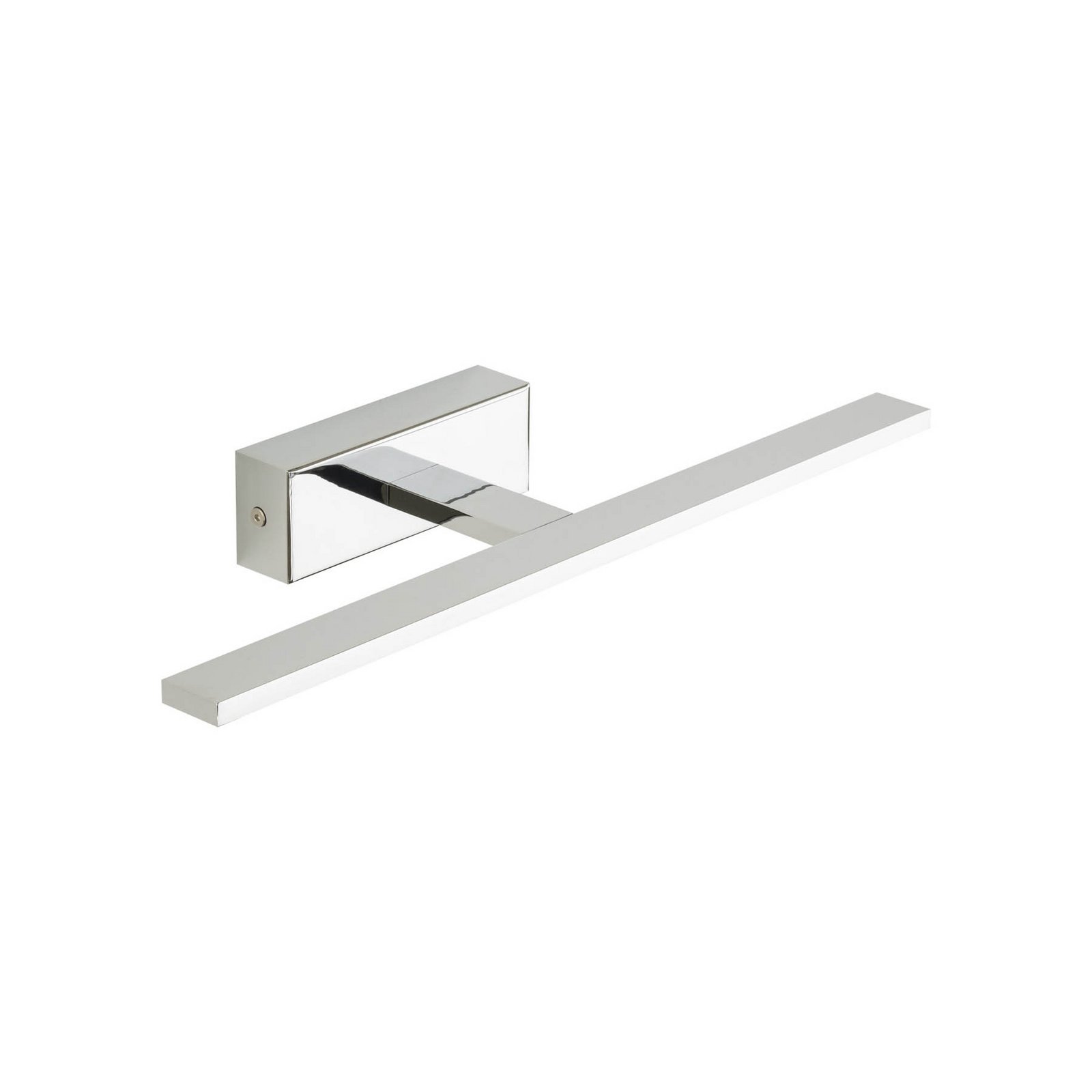 LED wall lamp Gallery chrome-coloured metal width 41.5 cm IP44