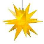 Belső dekoráció - 18 ágú csillag Ø 12 cm sárga