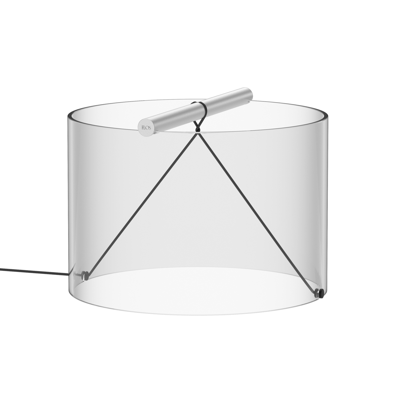 FLOS To-Tie T3 lampa stołowa LED, aluminium