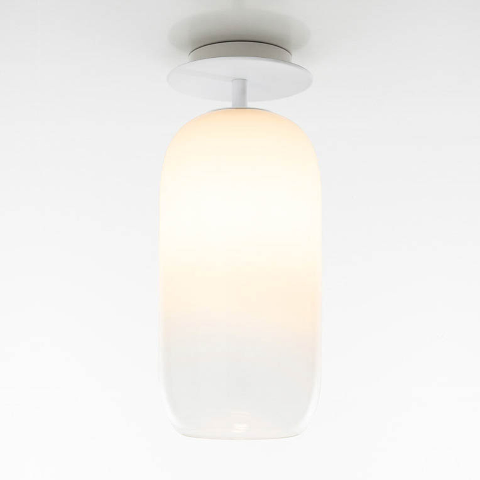 Artemide Gople ceiling lamp, white/white